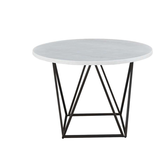 Steve Silver - Ramona White Marble Top Round Dining Table - RM440WT veiw 1