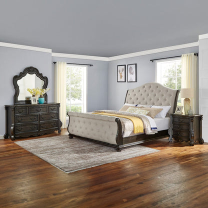 Steve Silver - Rhapsody Queen Sleigh 4-Piece Set - RH900QS4PC view 1