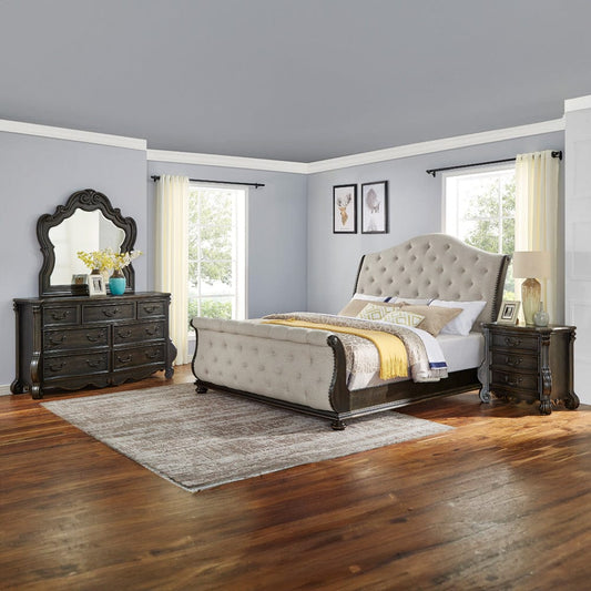Steve Silver - Rhapsody Queen Sleigh 4-Piece Set - RH900QS4PC view 1