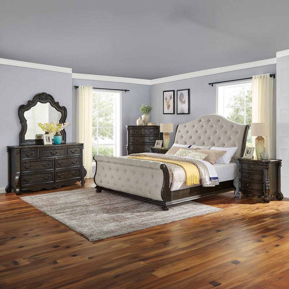 Steve Silver - Rhapsody Queen Sleigh 6-Piece Set - RH900QS6PC view 1