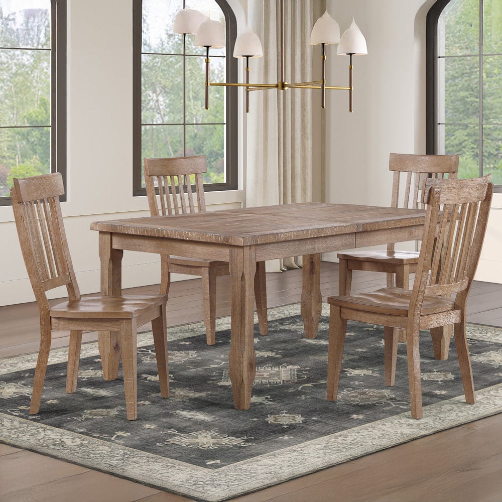Steve Silver - Riverdale Leg Table with 4 Wooden Side Chairs - RV700T-RV500S-D5PC view 1