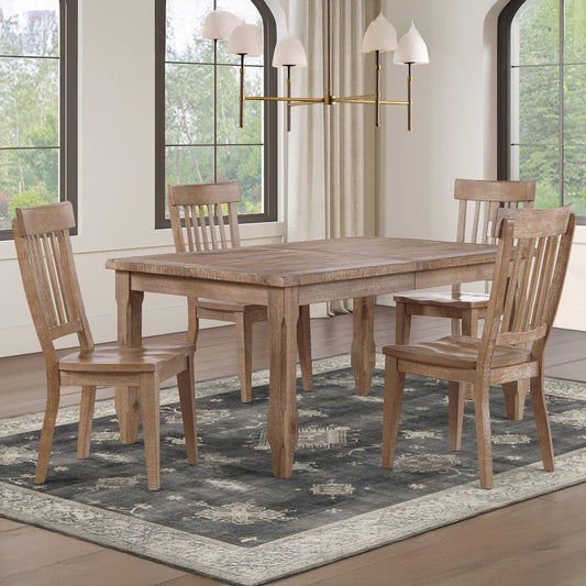 Steve Silver - Riverdale Leg Table with 4 Wooden Side Chairs - RV700T-RV500S-D5PC view 1
