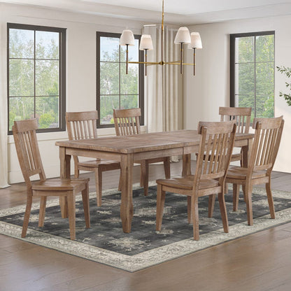 Steve Silver - Riverdale Leg Table with 6 Wooden Side Chairs - RV700T-RV500S-D7PC view 1