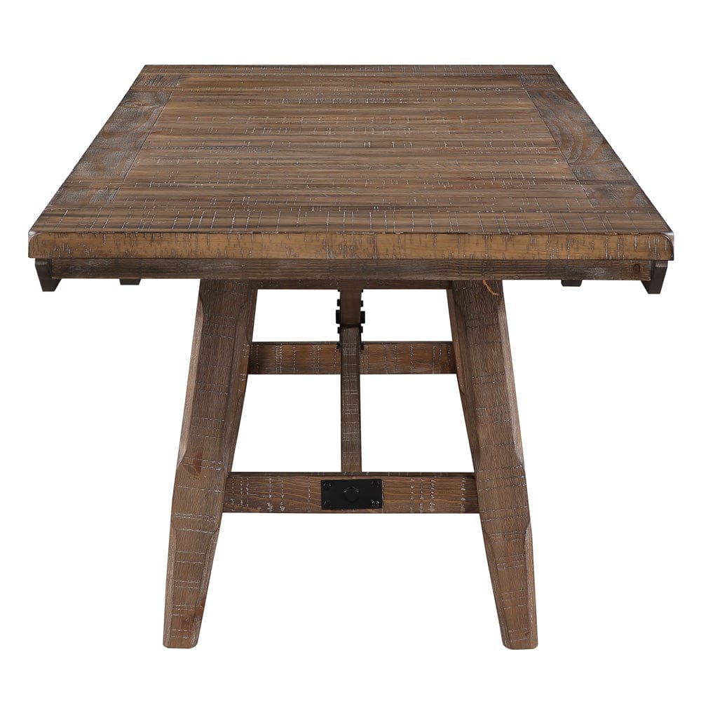 Steve Silver - Riverdale Trestle Table w/ 6 Uph Chairs - RV500TTB_RV700S-D7PC view 2