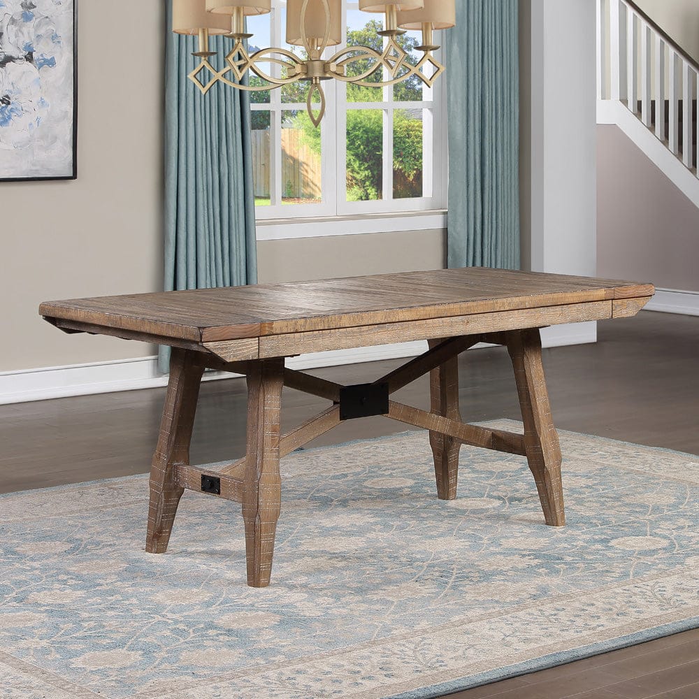 Steve Silver - Riverdale Trestle Table w/ 6 Uph Chairs - RV500TTB_RV700S-D7PC view 9