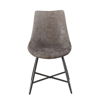 Steve Silver - Romona Brown Faux Leather Side Chair - (Set of 2) - RM440SB veiw 1