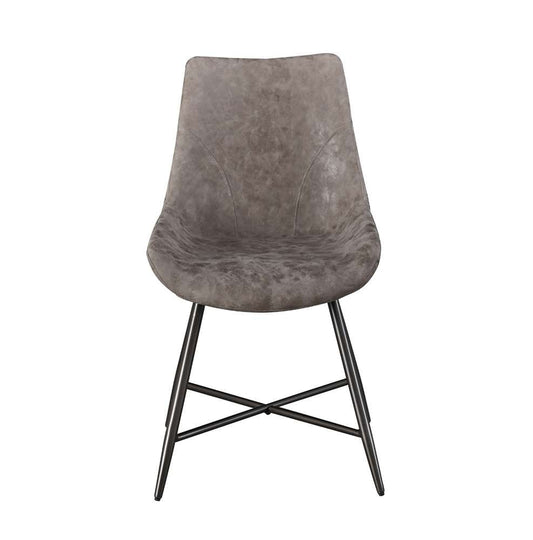 Steve Silver - Romona Brown Faux Leather Side Chair - (Set of 2) - RM440SB veiw 1