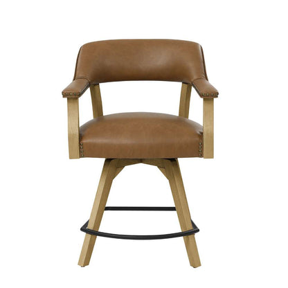 Steve Silver - Rylie Counter Camel PU Arm Chair - RL600ACCN veiw 1
