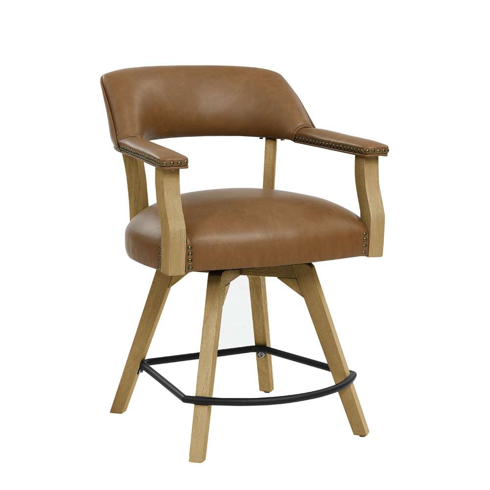 Steve Silver - Rylie Counter Camel PU Arm Chair - RL600ACCN veiw 2