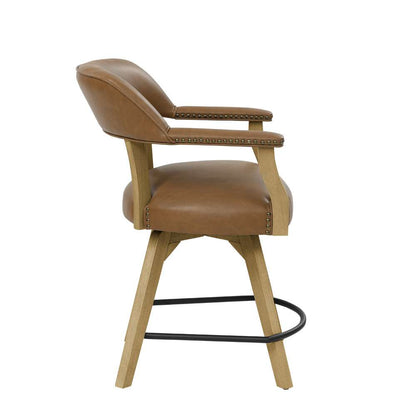 Steve Silver - Rylie Counter Camel PU Arm Chair - RL600ACCN veiw 3