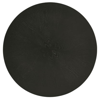 Steve Silver - Rylie Counter Table & 4 Swivel Counter Chairs, Black Finish/Sand Vegan Leather - RL600K-C5PC view 4