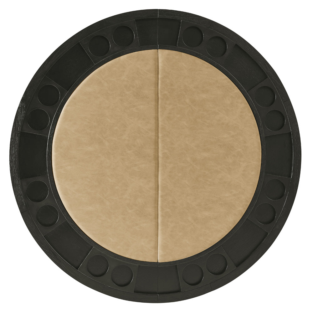 Steve Silver - Rylie Counter Table & 4 Swivel Counter Chairs, Black Finish/Sand Vegan Leather - RL600K-C5PC view 5