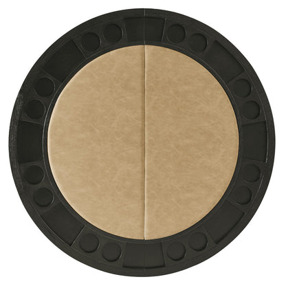 Steve Silver - Rylie Counter Table & 4 Swivel Counter Chairs, Black Finish/Sand Vegan Leather - RL600K-C5PC view 5