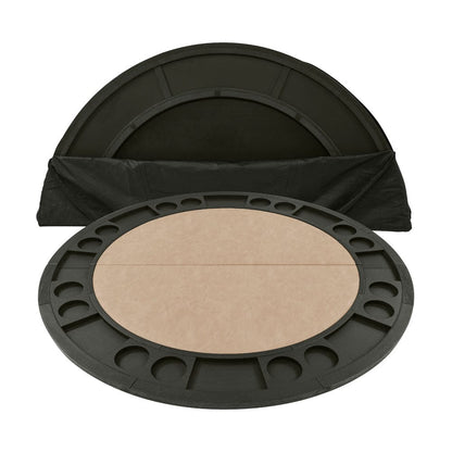 Steve Silver - Rylie Dining Table with Game Top, Black Finish with Sand Vegan Leather - RL500K-DB-TT-GT view 2