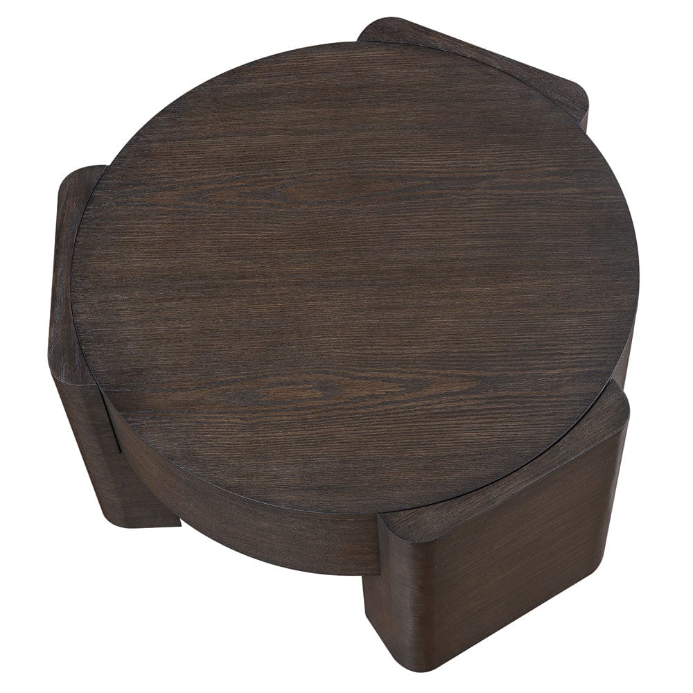 Steve Silver - Salina Espresso Round Coffee Table - SAA300NC view 4
