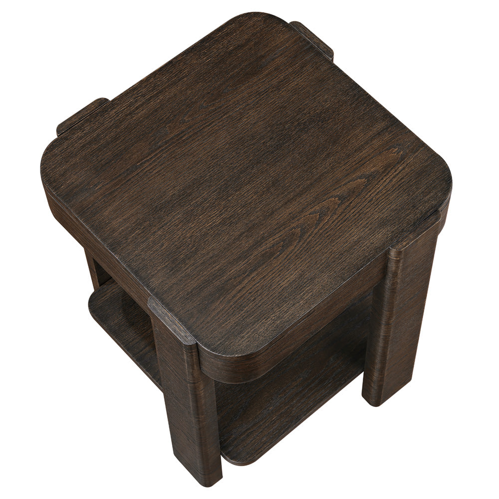 Steve Silver - Salina Espresso Square End Table - SAA200NE view 3