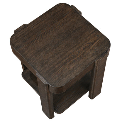 Steve Silver - Salina Espresso Square End Table - SAA200NE view 3