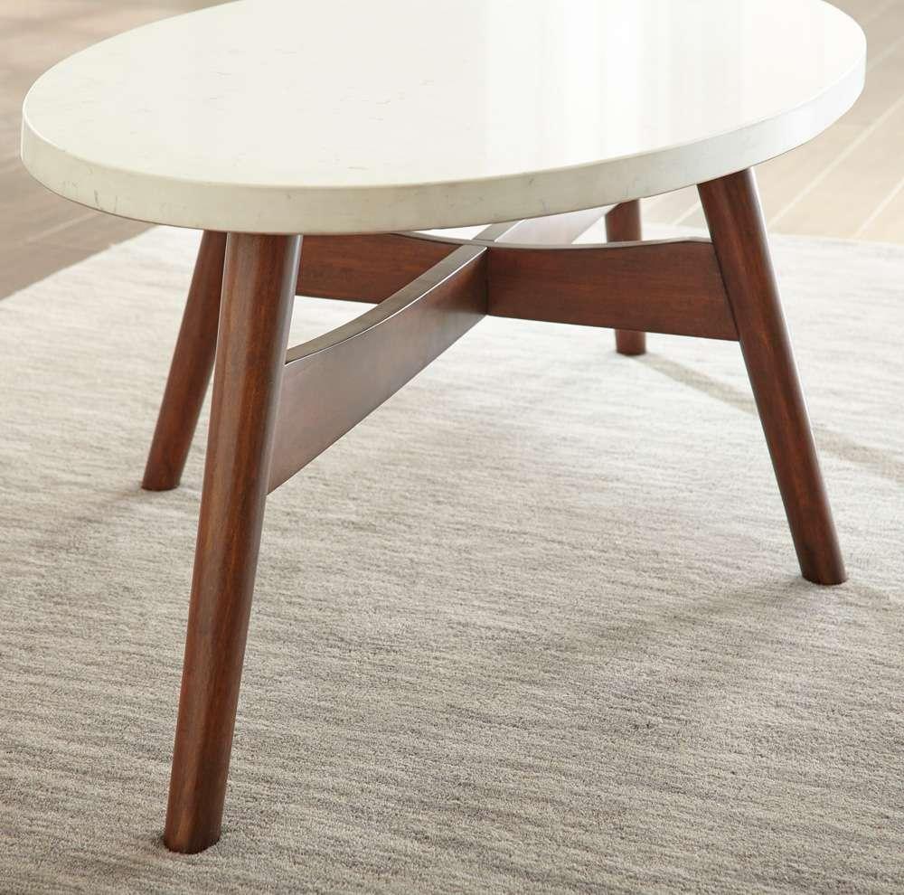 Steve Silver - Serena Silverstone Oval Cocktail Table - SE300C veiw 4