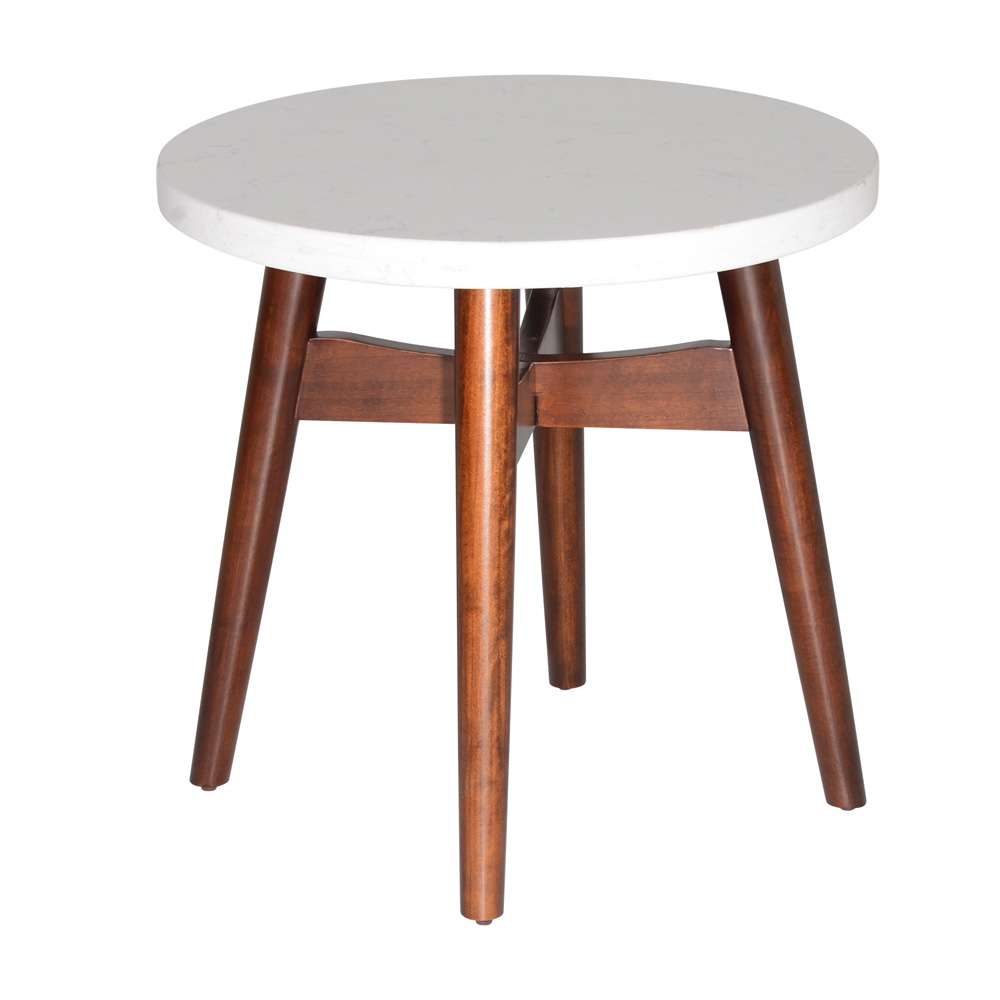 Steve Silver - Serena Silverstone Round End Table - SE300E veiw 3