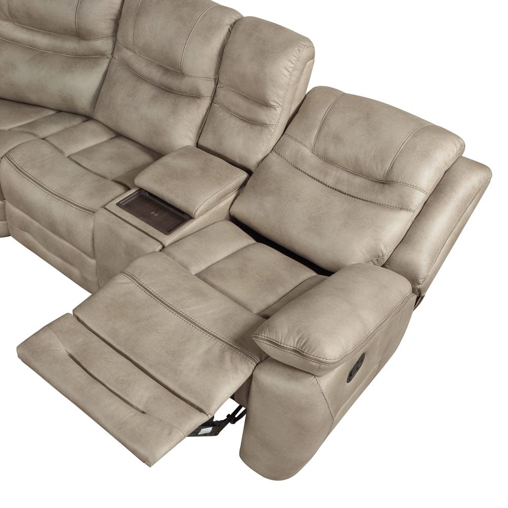Steve Silver - Shelton 3-Piece Manual Reclining Sectional - SHE800T-3PC-SECT view 4