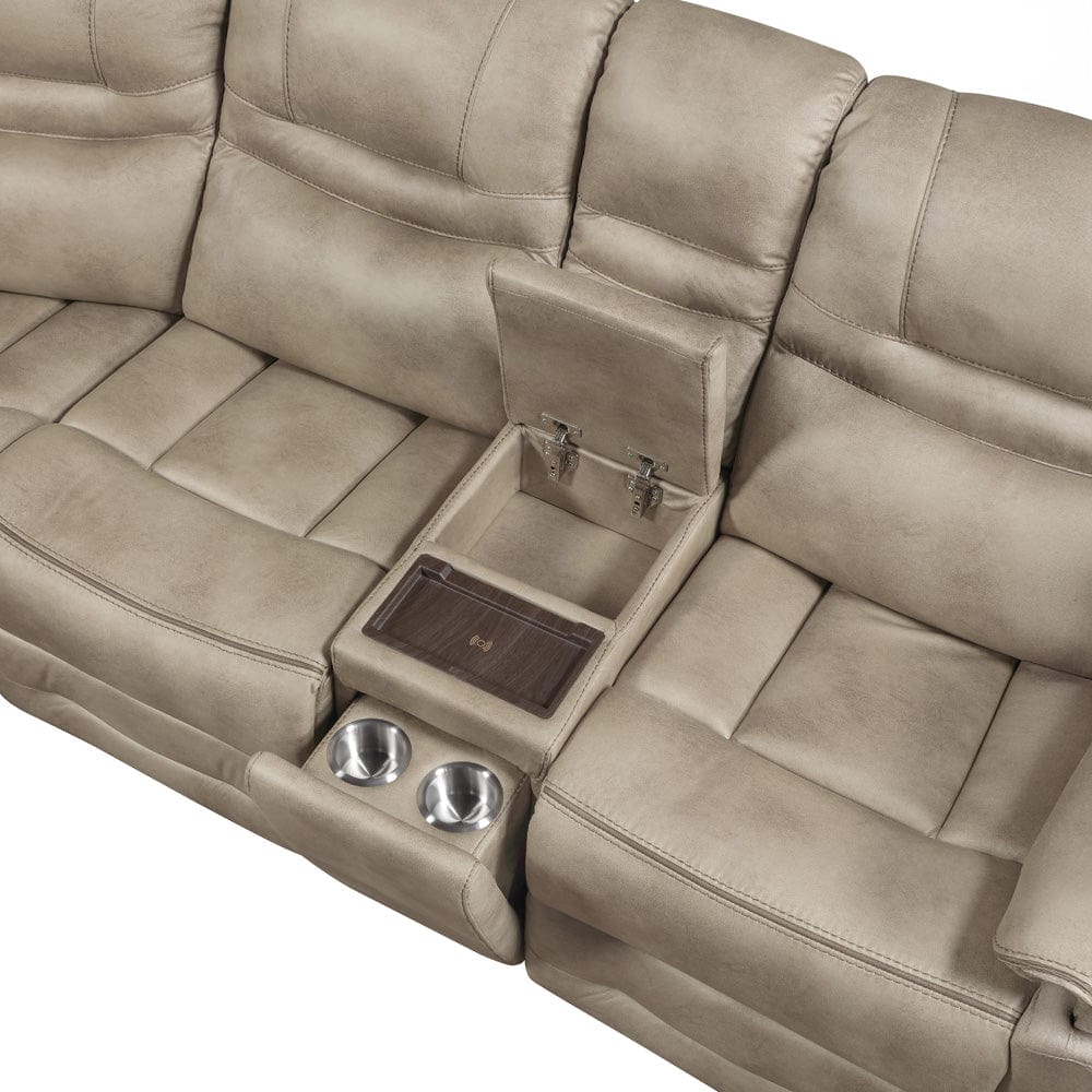 Steve Silver - Shelton 3-Piece Manual Reclining Sectional - SHE800T-3PC-SECT view 5