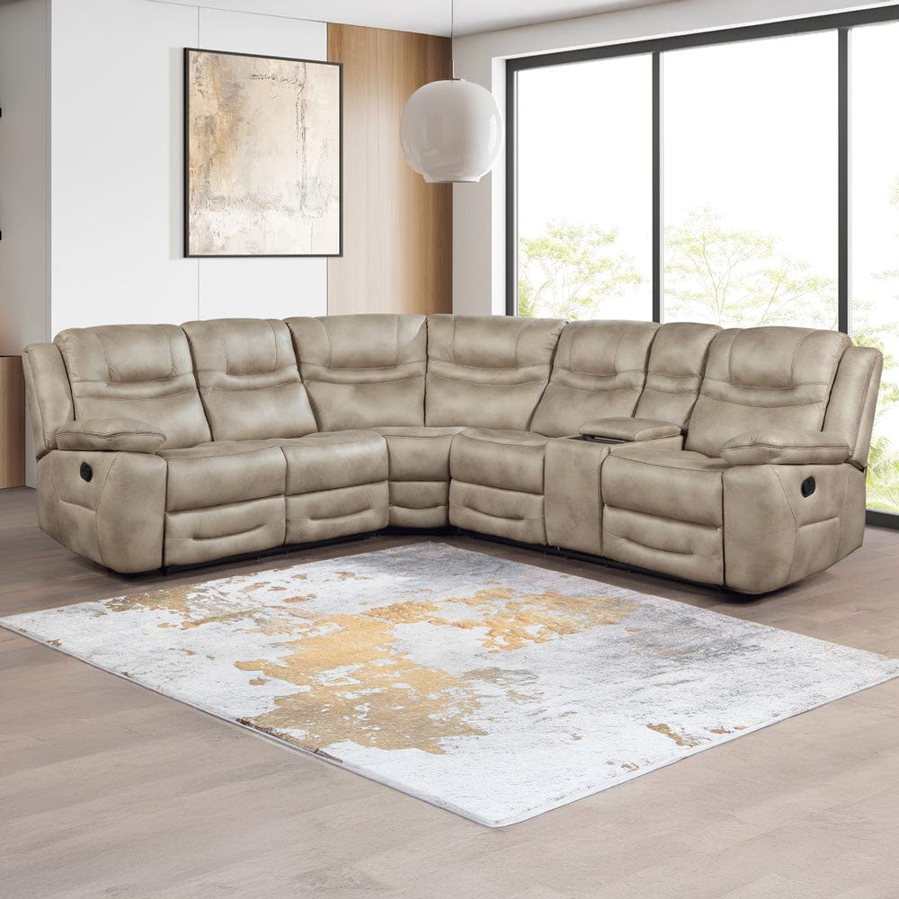 Steve Silver - Shelton 3-Piece Manual Reclining Sectional - SHE800T-3PC-SECT view 7