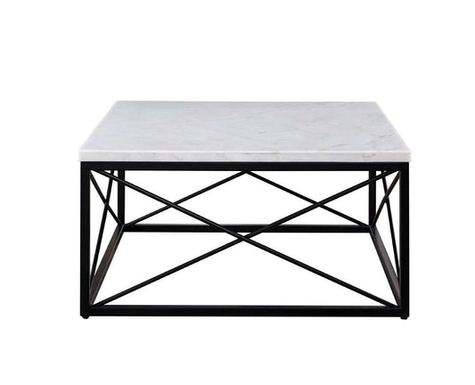 Steve Silver - Skyler White Marble Cocktail Table - SK200C view 1