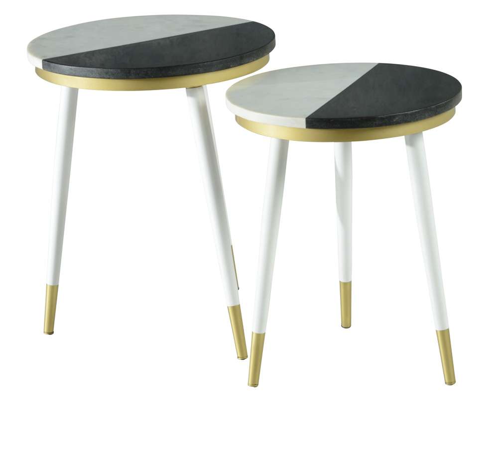 Steve Silver - Taj Marble Top Nesting Tables  - TJ2000 veiw 2