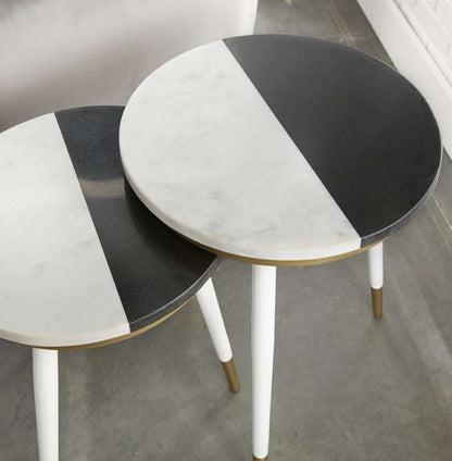 Steve Silver - Taj Marble Top Nesting Tables  - TJ2000 veiw 4