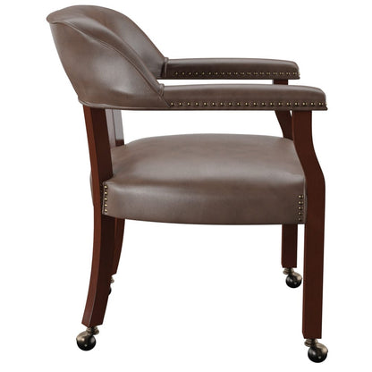 Steve Silver - Tournament 5-Piece Dining/Game Table Set Brown - TU5050GT500A5PC view 3