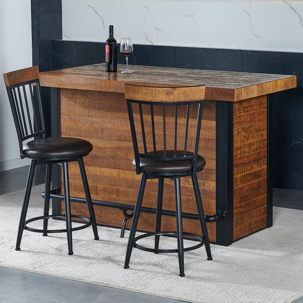 Steve Silver - Tyler 3-Piece Bar Table and Chairs - TY600-C3PC view 2