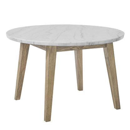 Steve Silver - Vida 48" Round White Marble Dining Table - VD480WT view 1