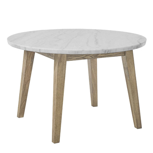 Steve Silver - Vida 48" Round White Marble Dining Table - VD480WT view 1