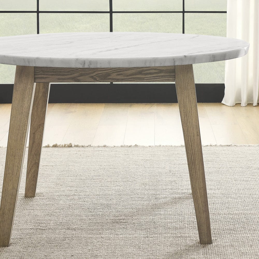 Steve Silver - Vida 48" Round White Marble Dining Table - VD480WT view 5
