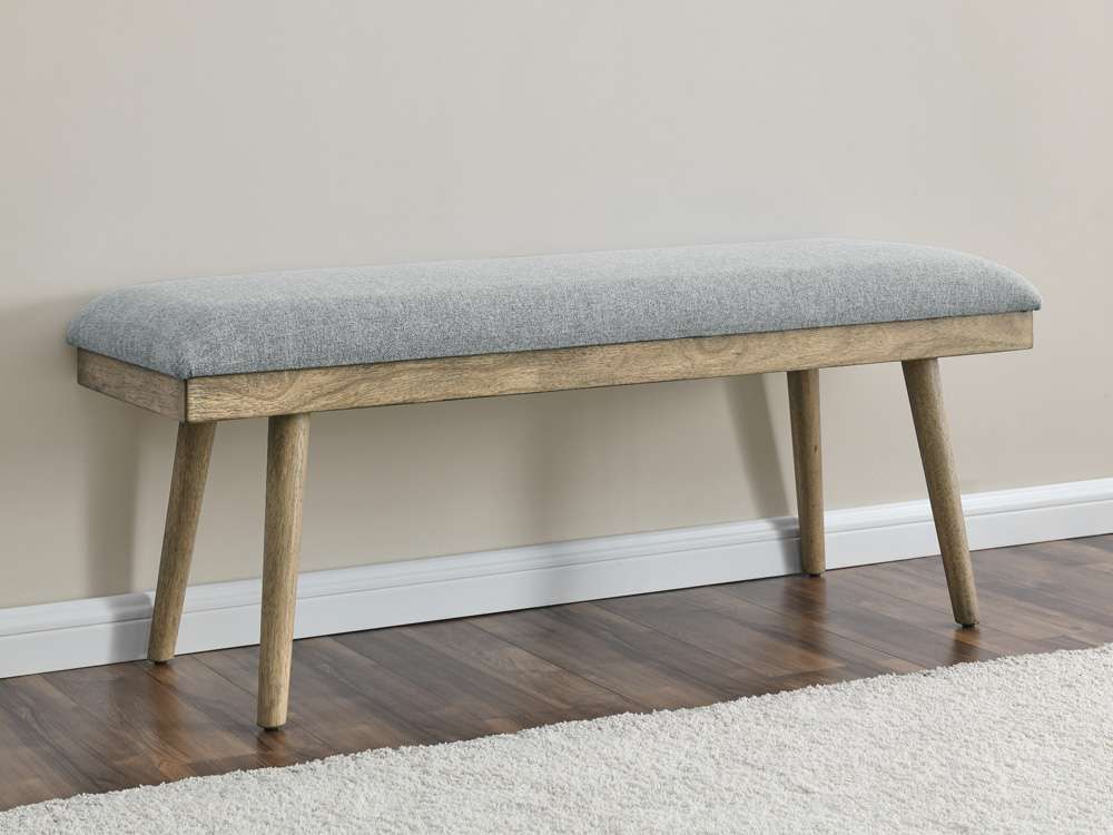 Steve Silver - Vida Gray Fabric Bench - VD500BNG veiw 3