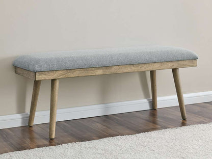 Steve Silver - Vida Gray Fabric Bench - VD500BNG veiw 3
