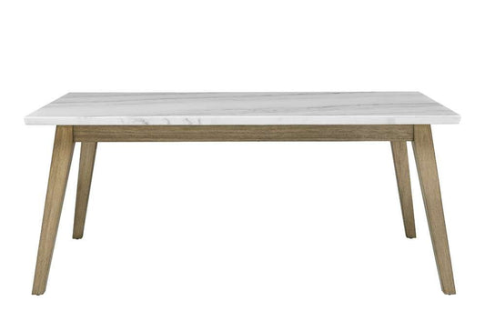 Steve Silver - Vida Marble Top 72in Dining Table - VD500WT veiw 1