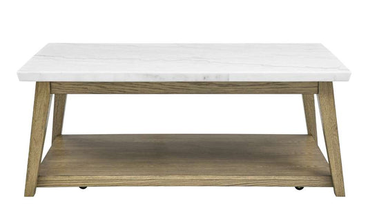Steve Silver - Vida Marble Top Coffee Table with Casters - VD300WCAS veiw 1