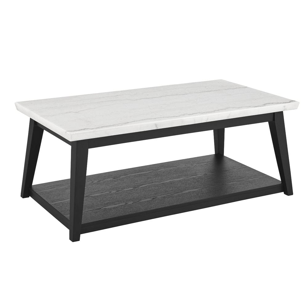 Steve Silver - Vida White Marble, Black Finish 3-Piece Occasional Set (Cocktail Table & 2 End Tables) - VD300KW-2E-3PC view 3