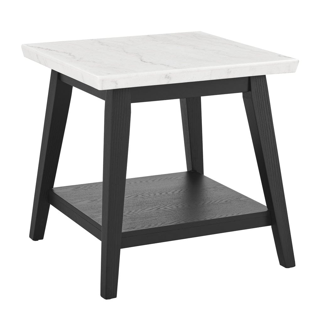 Steve Silver - Vida White Marble, Black Finish 3-Piece Occasional Set (Cocktail Table & 2 End Tables) - VD300KW-2E-3PC view 4