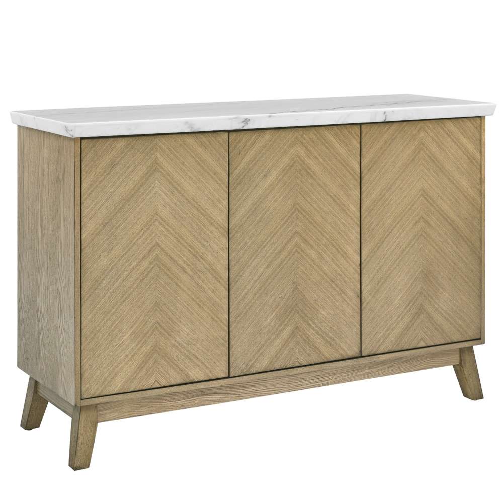 Steve Silver - Vida White Marble Top Sidebaord - VD500WSV veiw 2