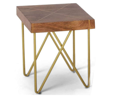 Steve Silver - Walter Brass Inlay End Table - WT300E veiw 2