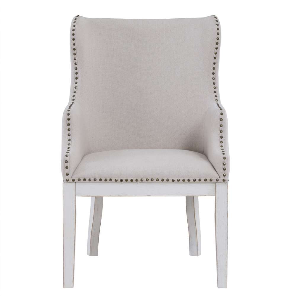 Steve Silver - Warren White Arm Chair (Set of 2) - WAR500WAC veiw 1