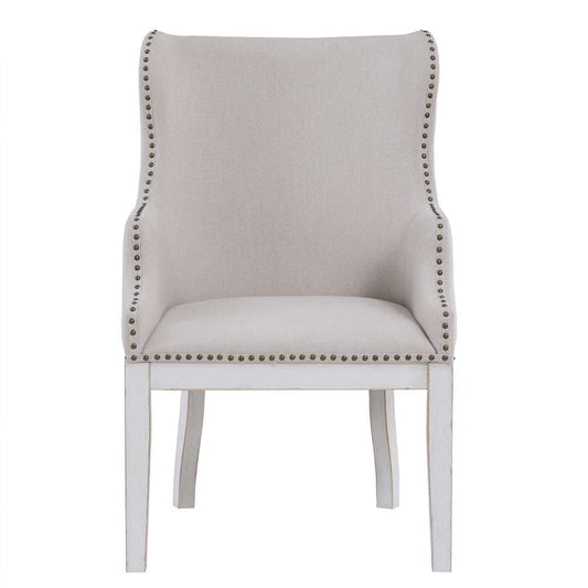 Steve Silver - Warren White Arm Chair (Set of 2) - WAR500WAC veiw 1