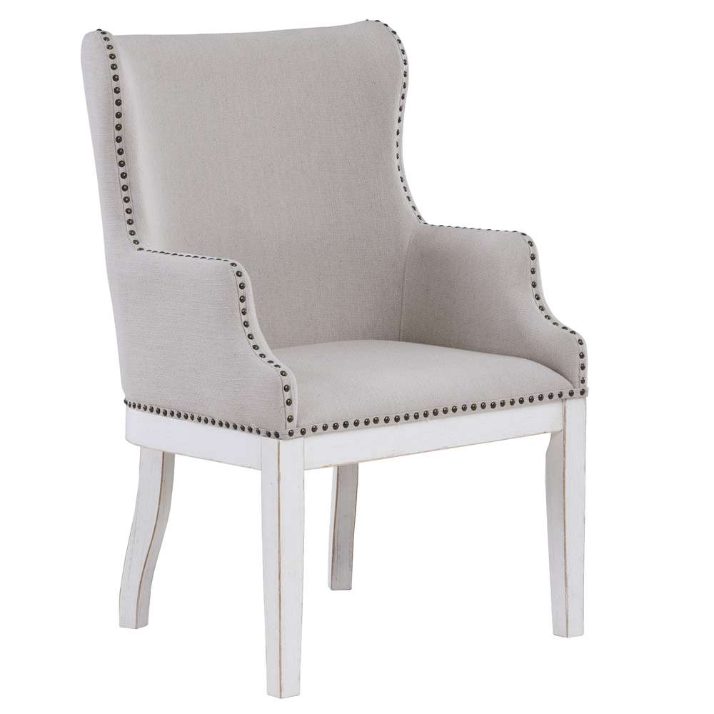 Steve Silver - Warren White Arm Chair (Set of 2) - WAR500WAC veiw 2