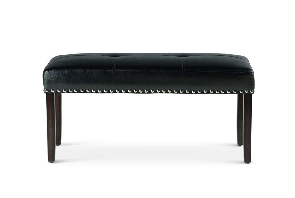 Steve Silver - Westby Black PU Dining Bench - WB380BN veiw 1