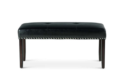 Steve Silver - Westby Black PU Dining Bench - WB380BN veiw 1