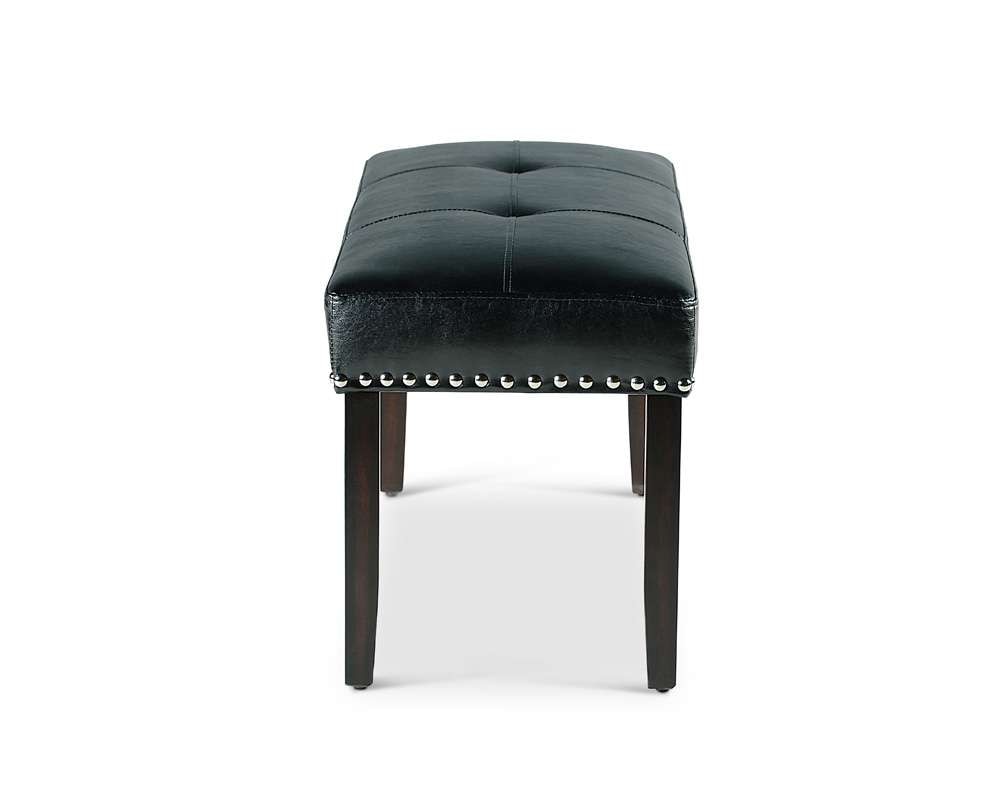 Steve Silver - Westby Black PU Dining Bench - WB380BN veiw 2