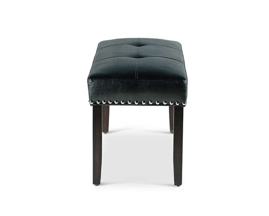 Steve Silver - Westby Black PU Dining Bench - WB380BN veiw 2