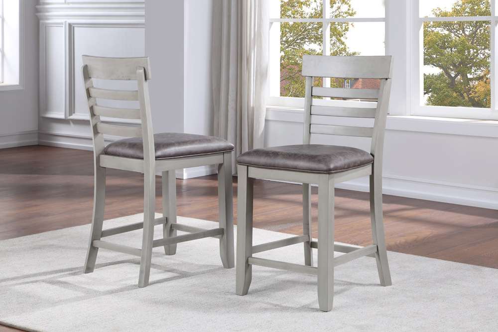 Steve Silver - White Marble Top Counter Table - (Set of 2) - HY500CC veiw 3